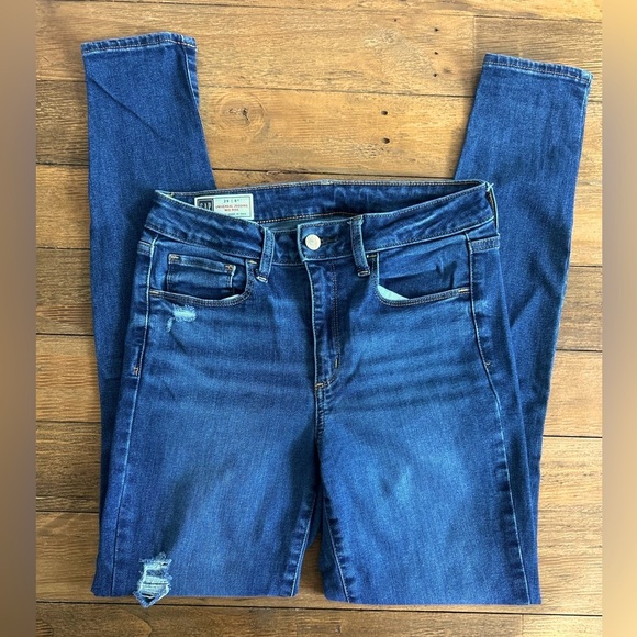 GAP Denim Universal Stretchy Comfortable Jegging Midrise Women's Blue Jeans 29 - Picture 3 of 9